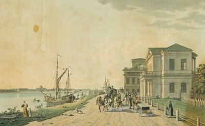 The Imperial Palace of Tauride and surroundings, St. Petersburg, 1799 by Benjamin Patersson